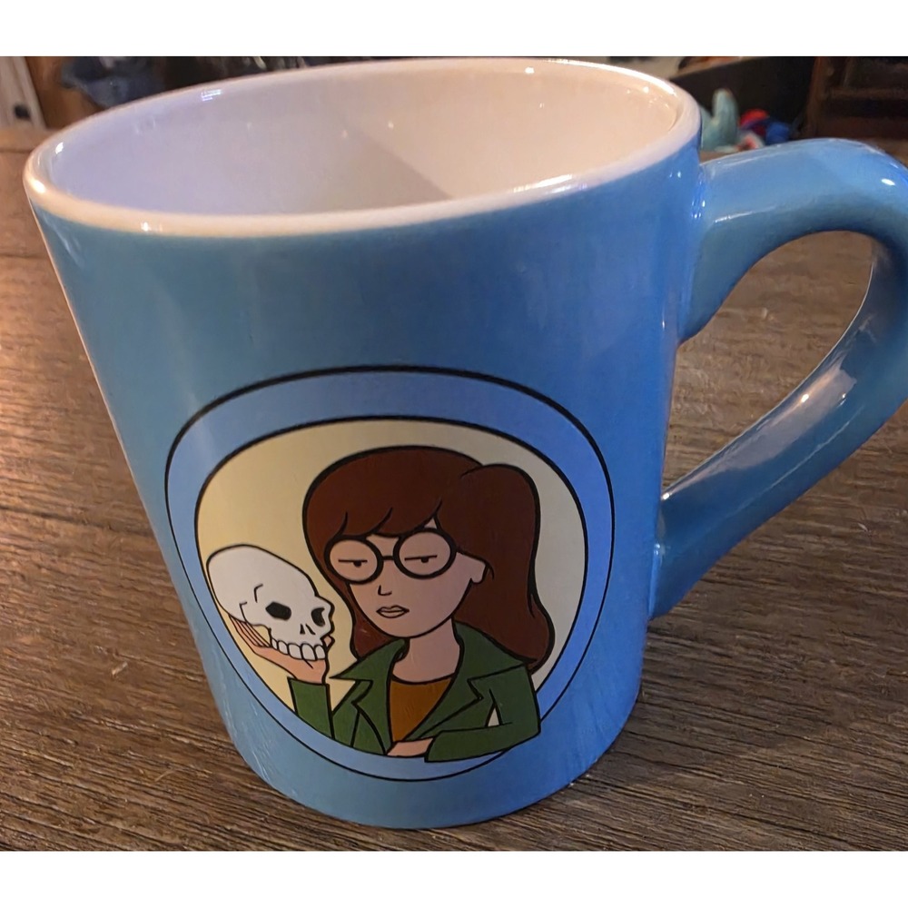 MTV Daria Sarcasm Ceramic Coffee Mug 14oz Silver Buffalo Blue